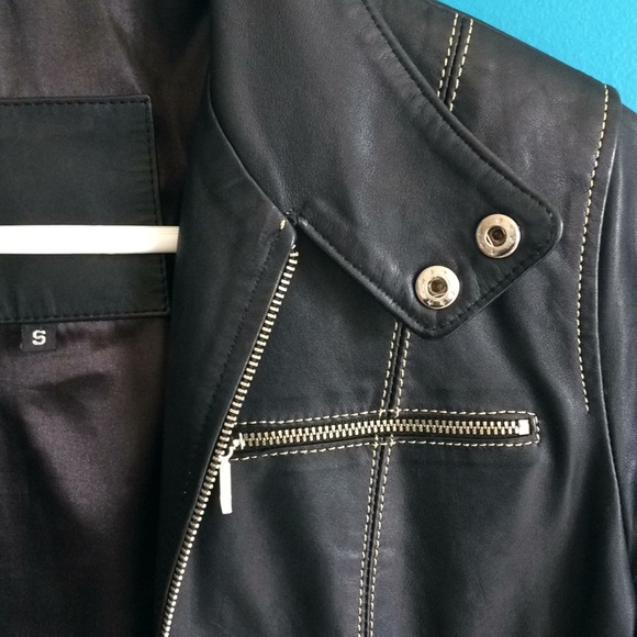 Faux leather moto jacket - Picture 2 of 6